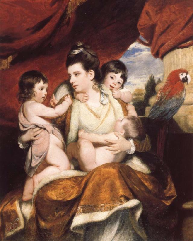 Sir Joshua Reynolds Lady Cockburn and Her Three eldest sons oil painting picture
